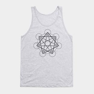Heptagram (7 sided star) - Awesome Sacred Geometry Design Tank Top